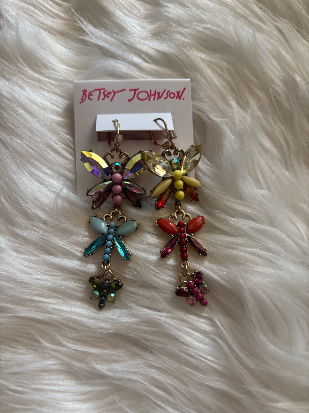 Betsey Johnson Butterfly earrings